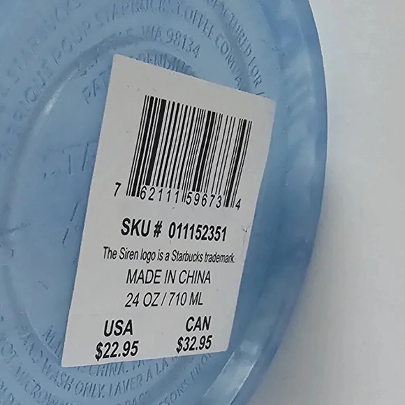 Starbucks Summer 24 Light Blue Swirl Venti Rambler - Picture 6 of 7